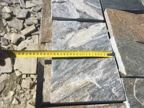 Плитка пилёная златолит Уральский для цоколя, отмостки купить в Калужской области