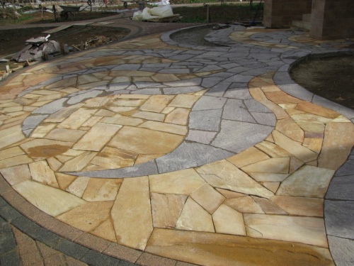 златолит серебристый для мощения